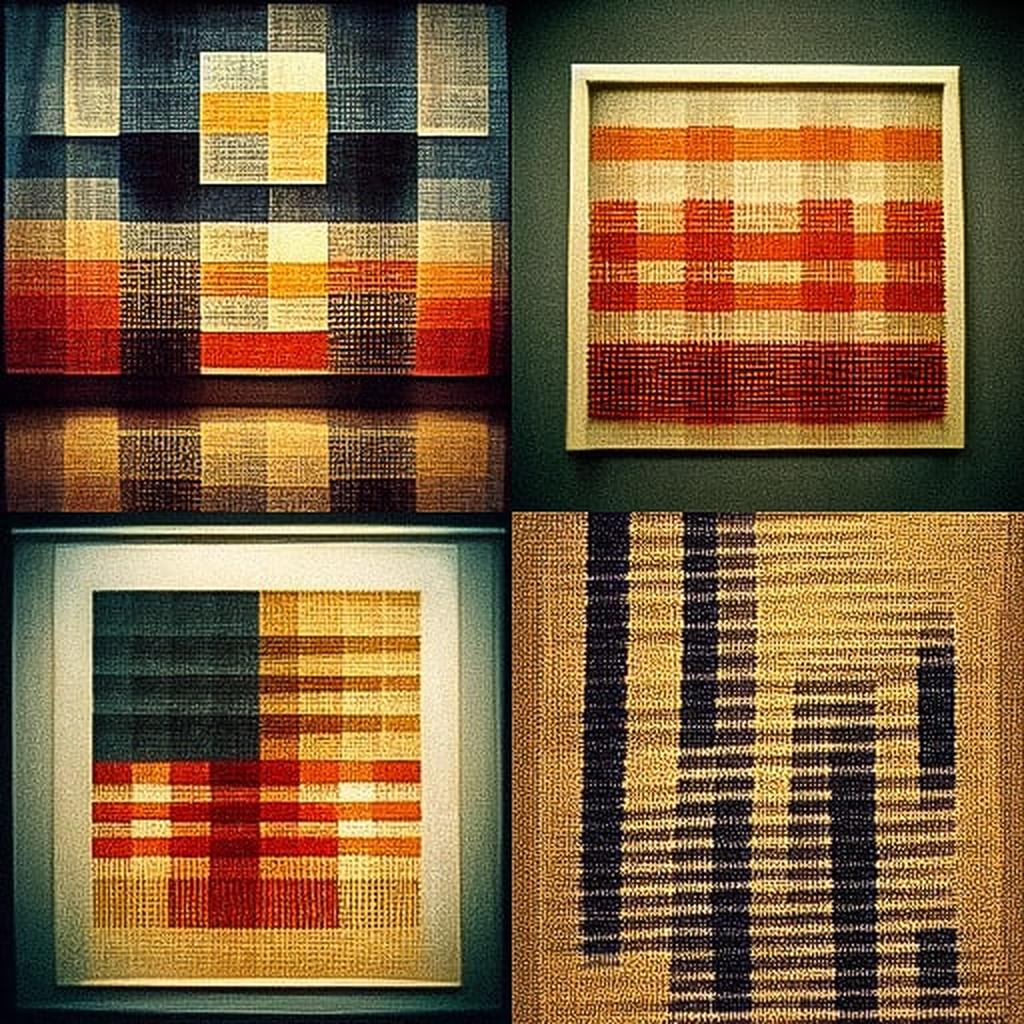 Anni Albers style, Midjourney V3, render 1 of 4