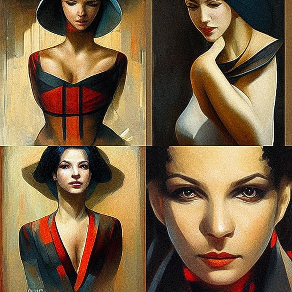 Annick Bouvattier style, Midjourney V3, render 1 of 4
