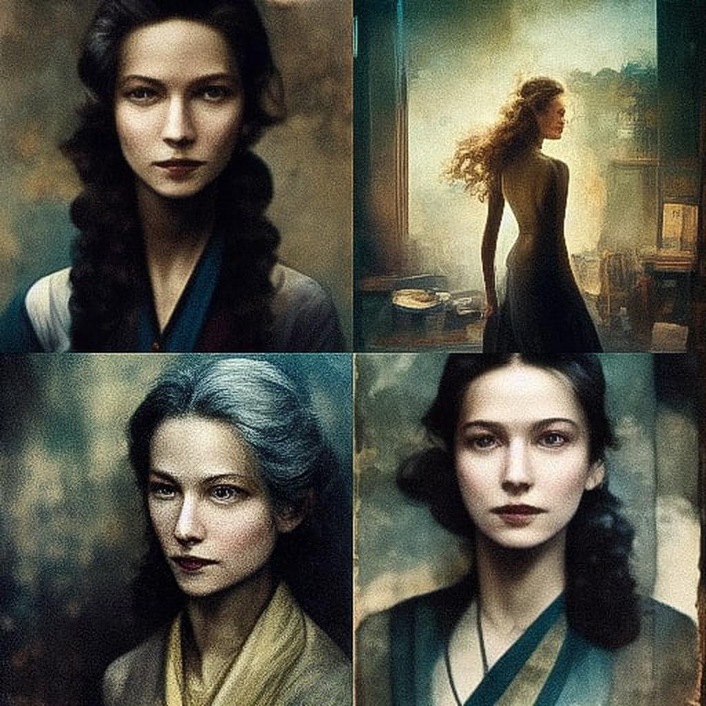 Annie Leibovitz style, Midjourney V3, render 1 of 4