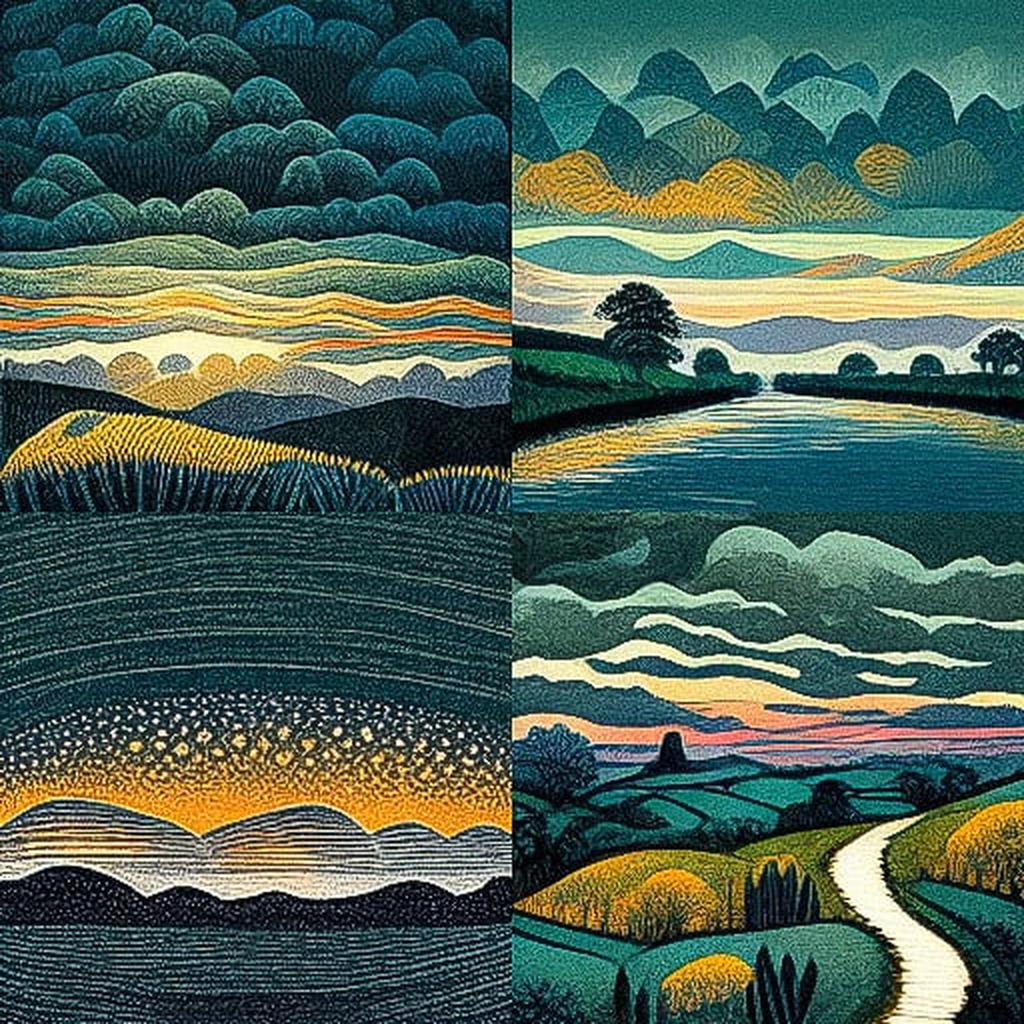 Annie Soudain style, Midjourney V3, render 1 of 4