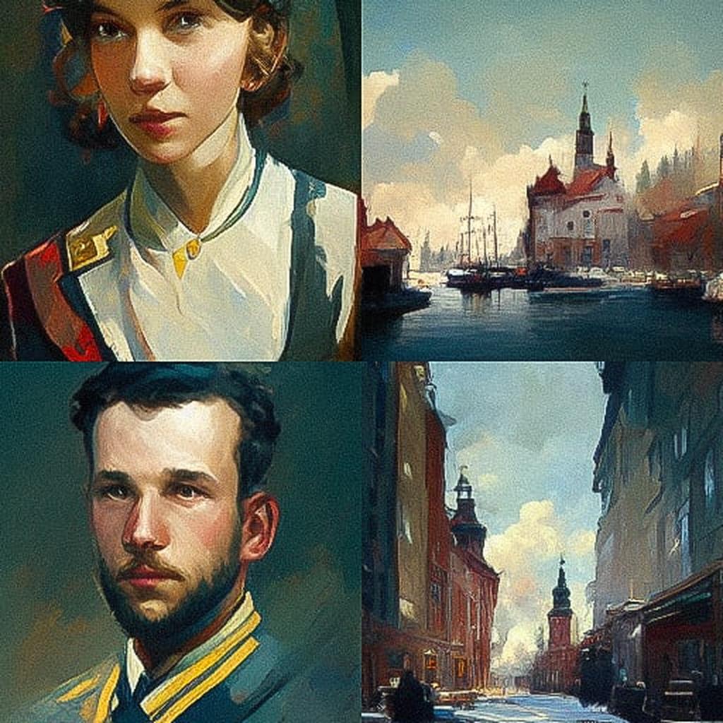 Anthony Thieme style, Midjourney V3, render 1 of 4