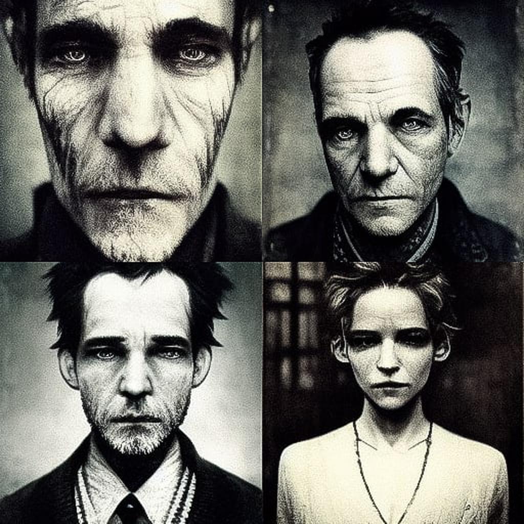 Anton Corbijn style, Midjourney V3, render 1 of 4