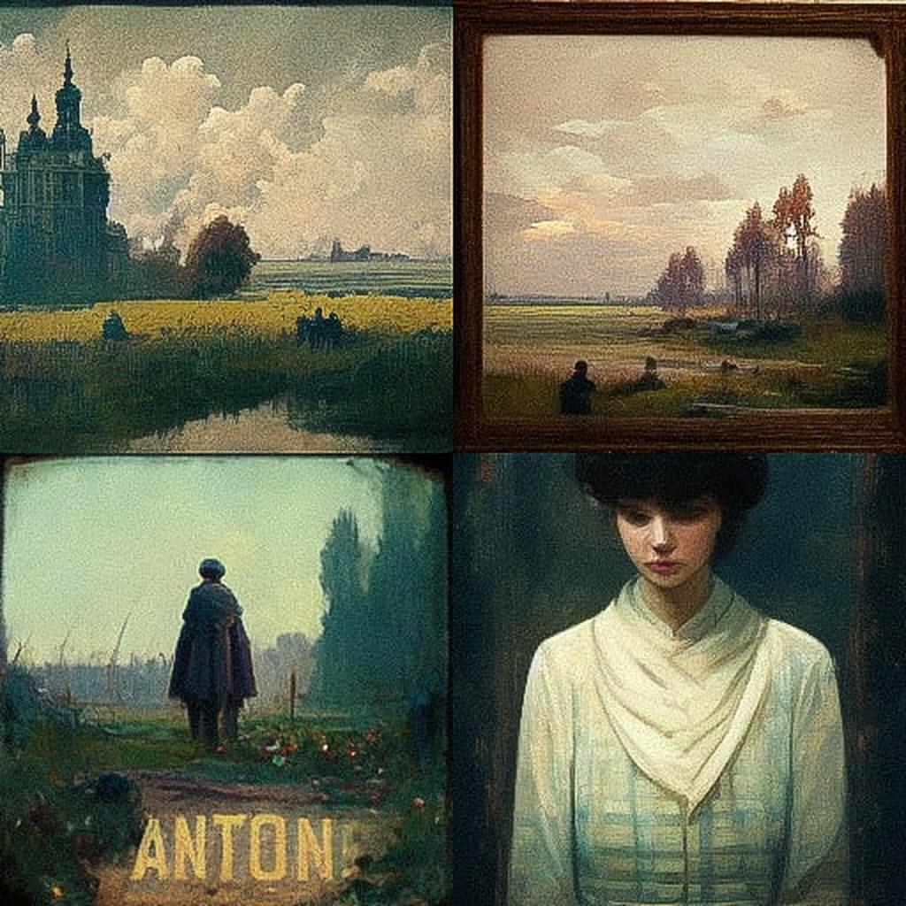 Anton Mauve style, Midjourney V3, render 1 of 4