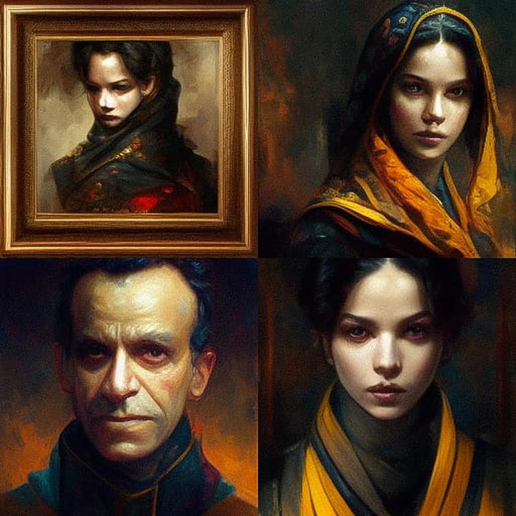 Antonio J. Manzanedo style, Midjourney V3, render 1 of 4