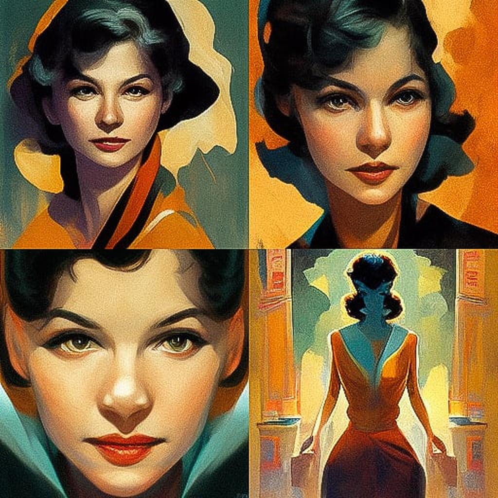 Art Frahm style, Midjourney V3, render 1 of 4