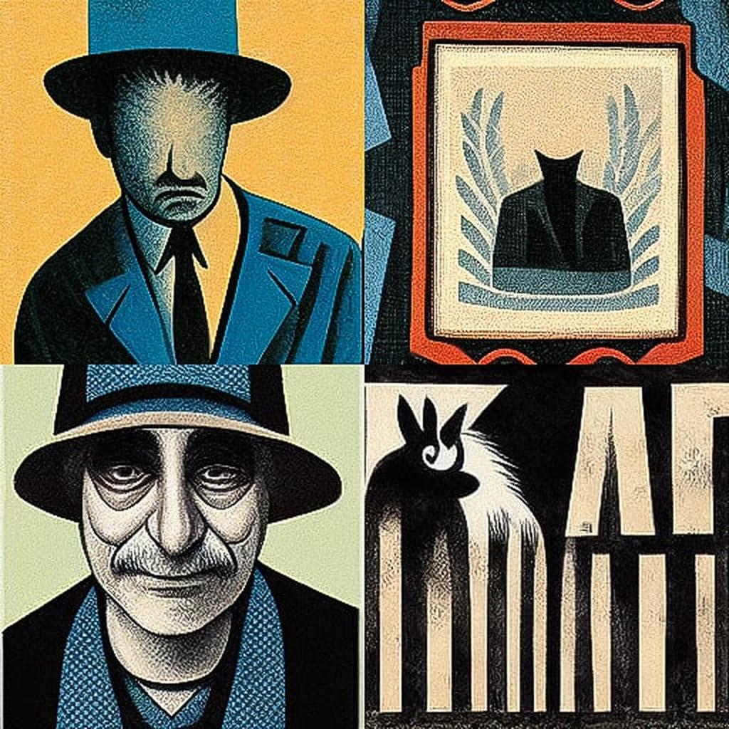 Art Spiegelman style, Midjourney V3, render 1 of 4