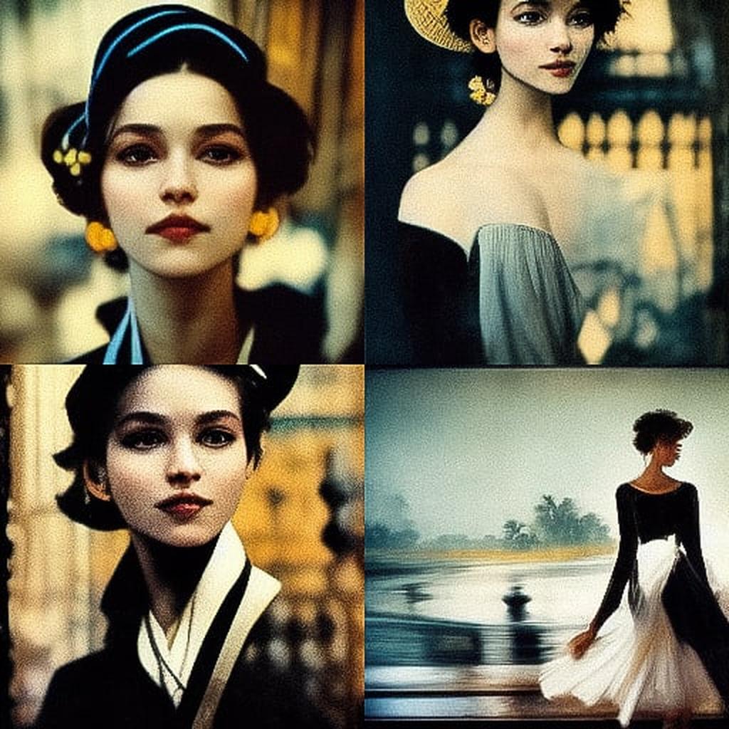 Arthur Elgort style, Midjourney V3, render 1 of 4