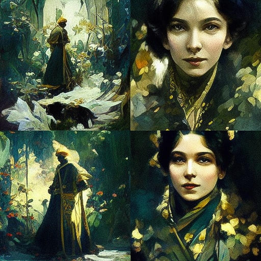 Arthur Wardle style, Midjourney V3, render 1 of 4