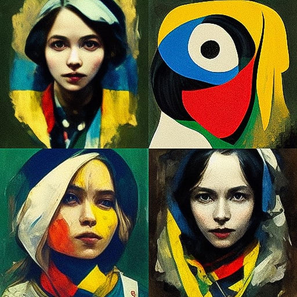 Asger Jorn style, Midjourney V3, render 1 of 4