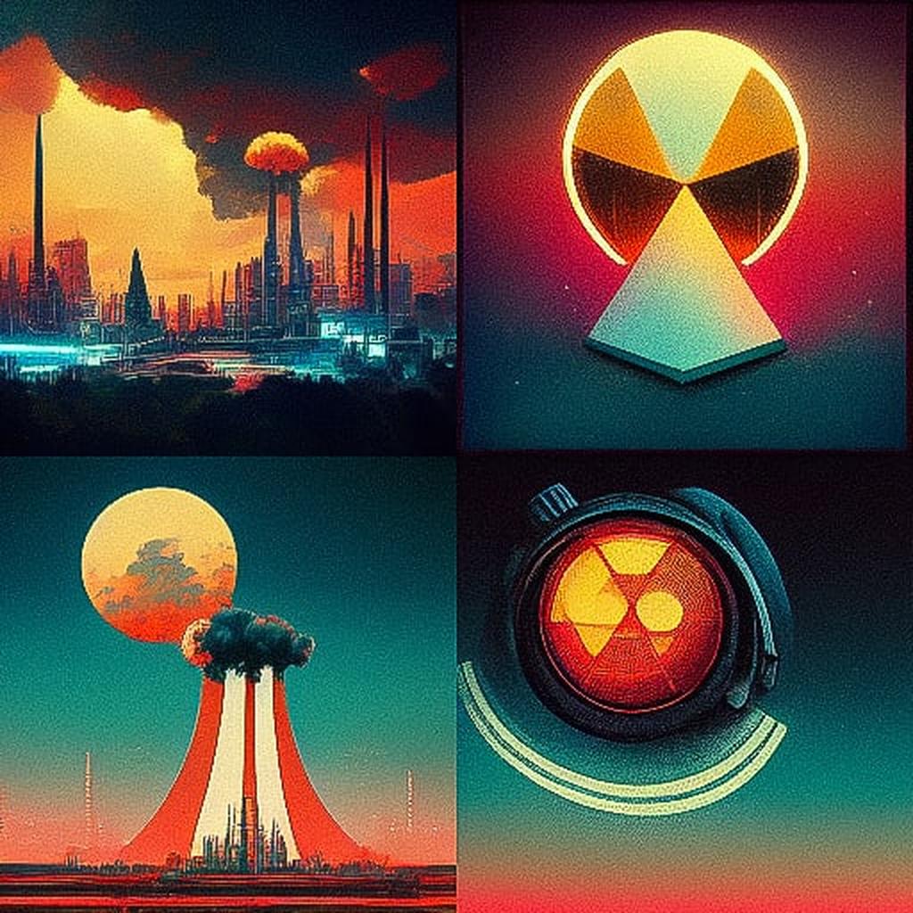 Atompunk style, Midjourney V3, render 1 of 4