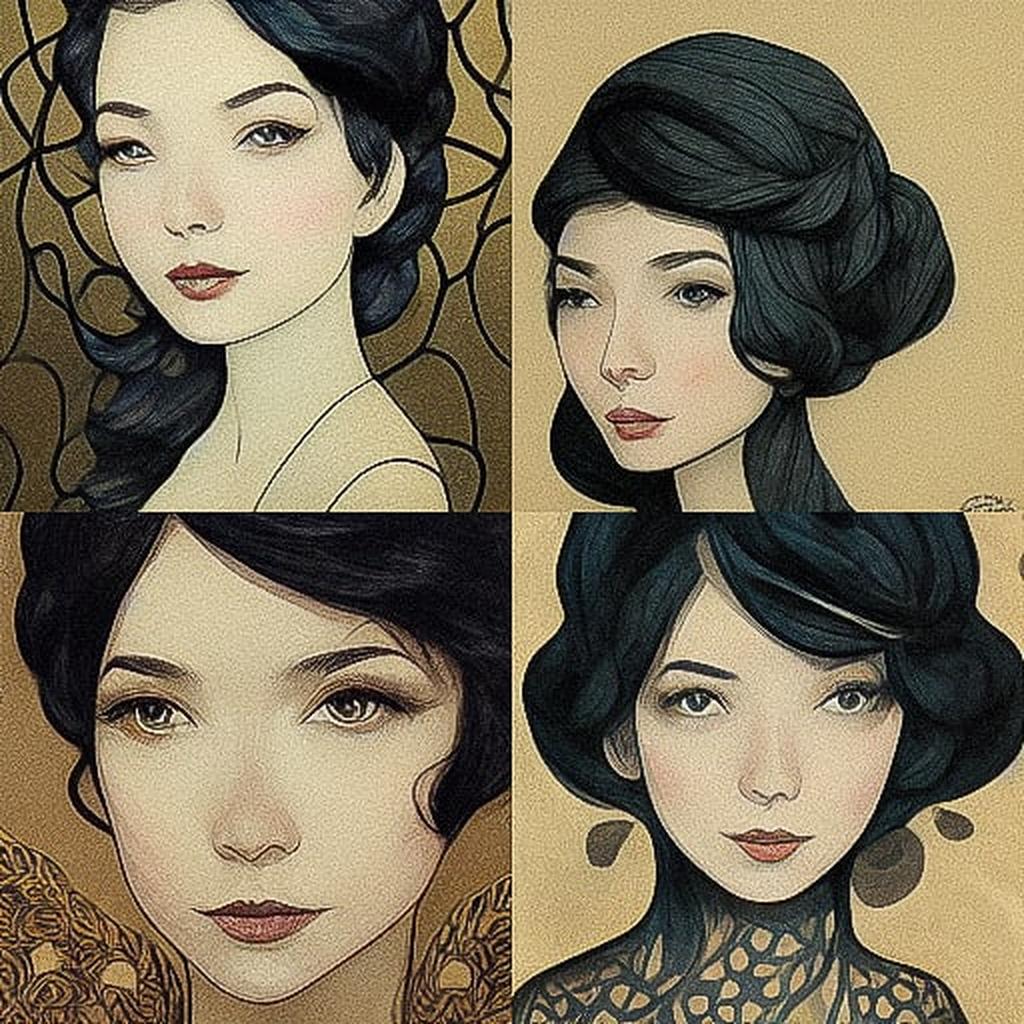 Audrey Kawasaki style, Midjourney V3, render 1 of 4