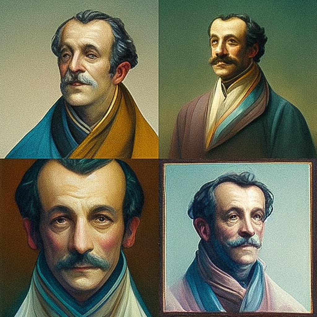 Auguste Toulmouche style, Midjourney V3, render 1 of 4