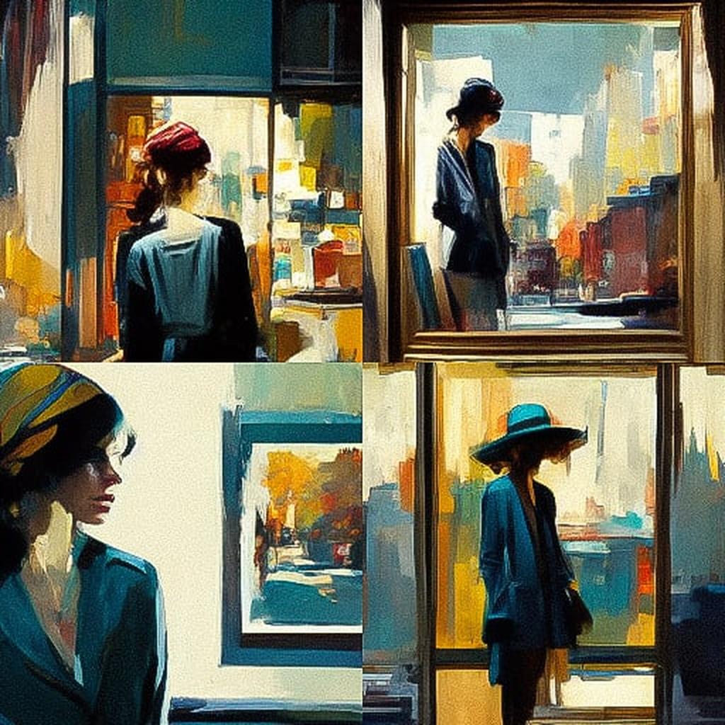 Ben Aronson style, Midjourney V3, render 1 of 4