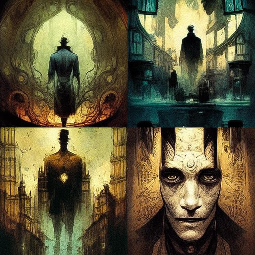 Ben Templesmith style, Midjourney V3, render 1 of 4
