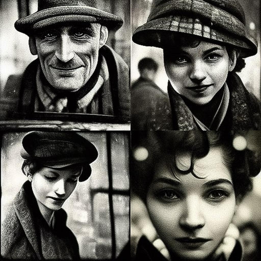 Bert Hardy style, Midjourney V3, render 1 of 4