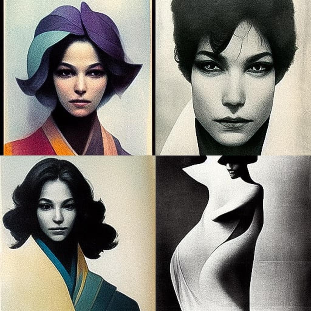 Bert Stern style, Midjourney V3, render 1 of 4