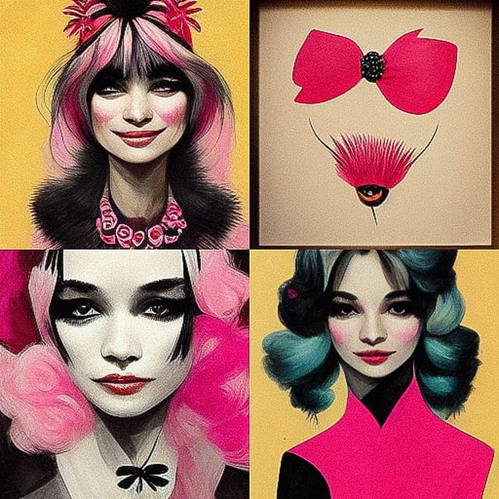 Betsey Johnson style, Midjourney V3, render 1 of 4