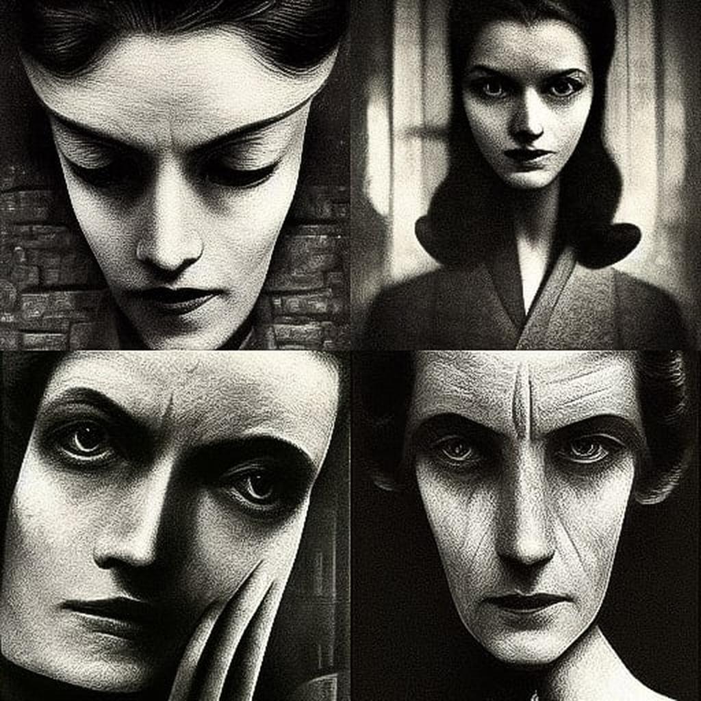 Bill Brandt style, Midjourney V3, render 1 of 4