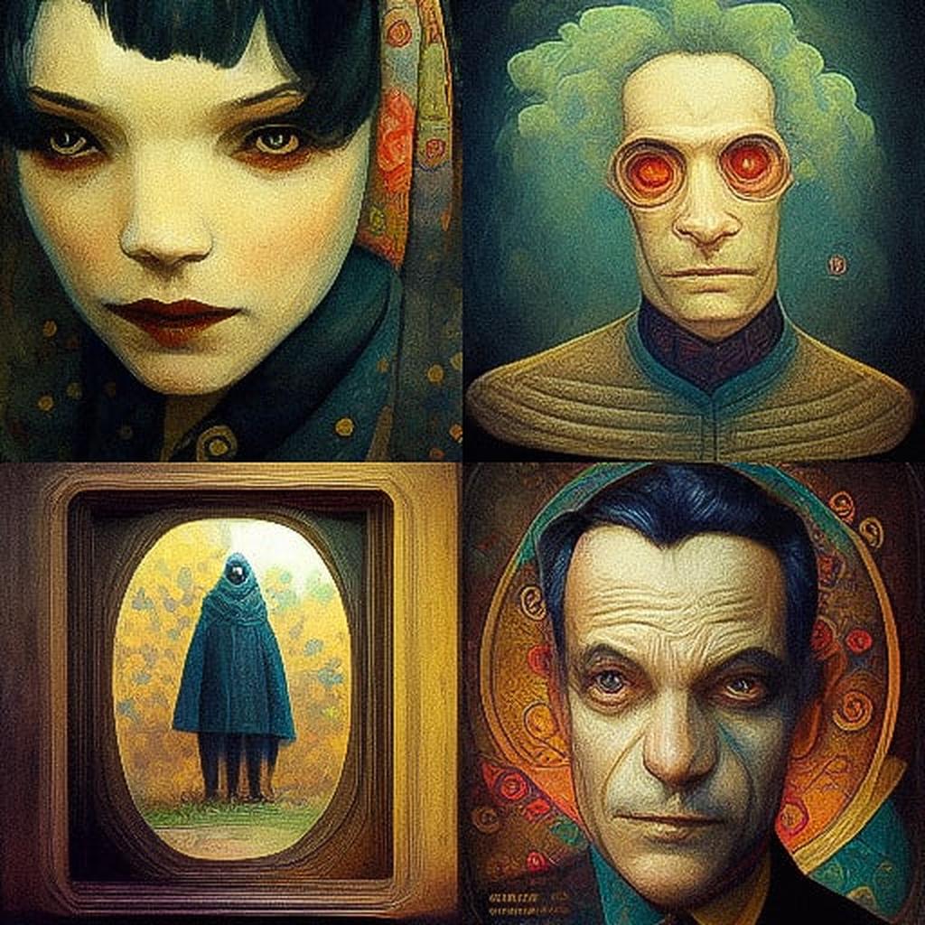 Bill Carman style, Midjourney V3, render 1 of 4