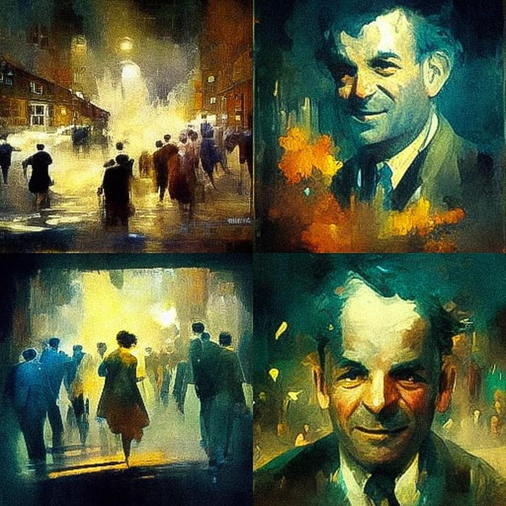 Bill Jacklin style, Midjourney V3, render 1 of 4