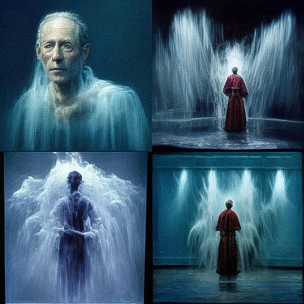 Bill Viola style, Midjourney V3, render 1 of 4