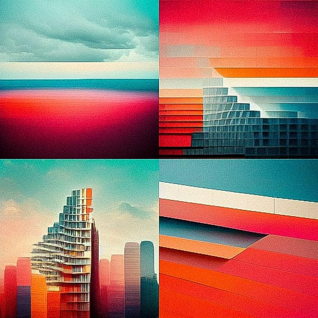 Bjarke Ingels style, Midjourney V3, render 1 of 4
