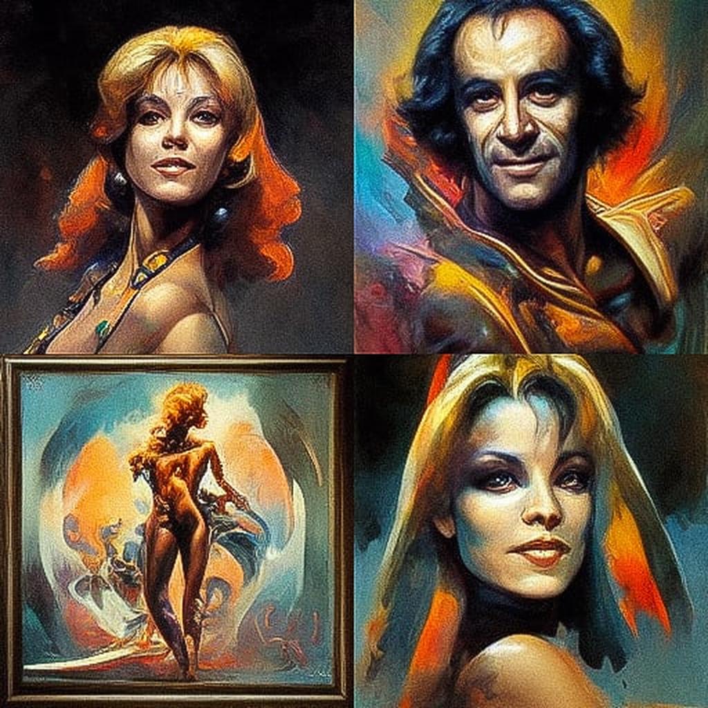 Boris Vallejo style, Midjourney V3, render 1 of 4