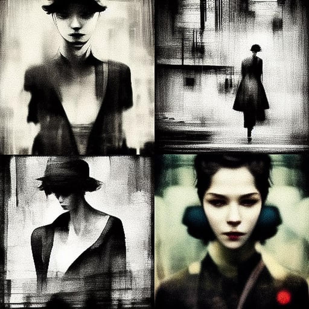 Brett Walker style, Midjourney V3, render 1 of 4