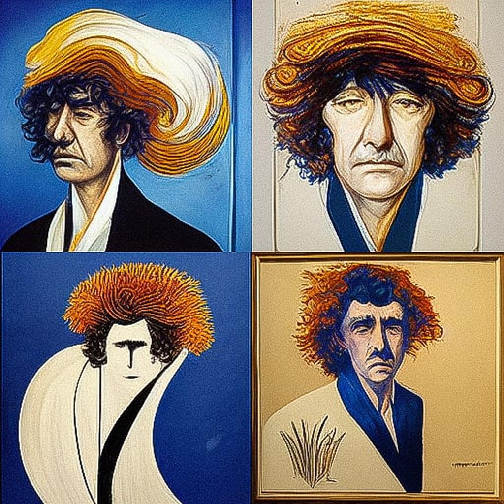 Brett Whiteley style, Midjourney V3, render 1 of 4