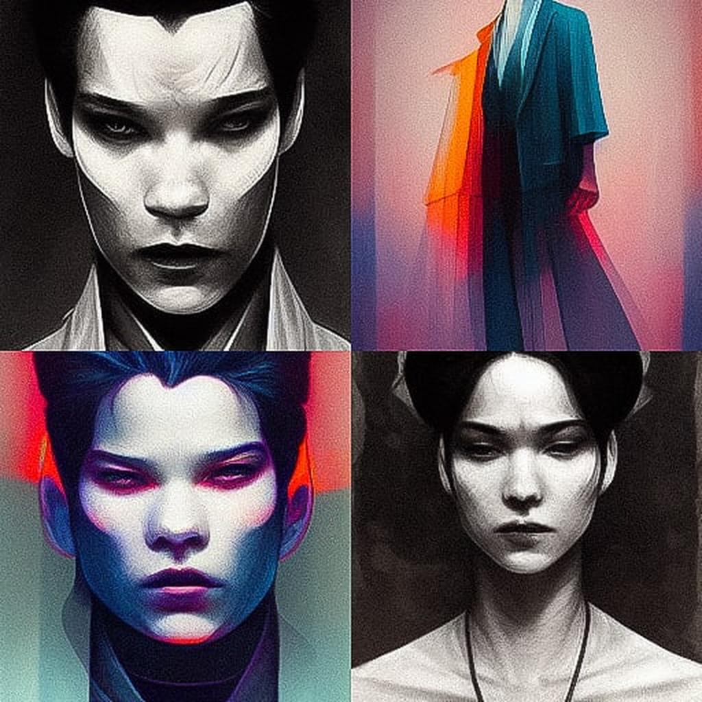 Brian Jungen style, Midjourney V3, render 1 of 4
