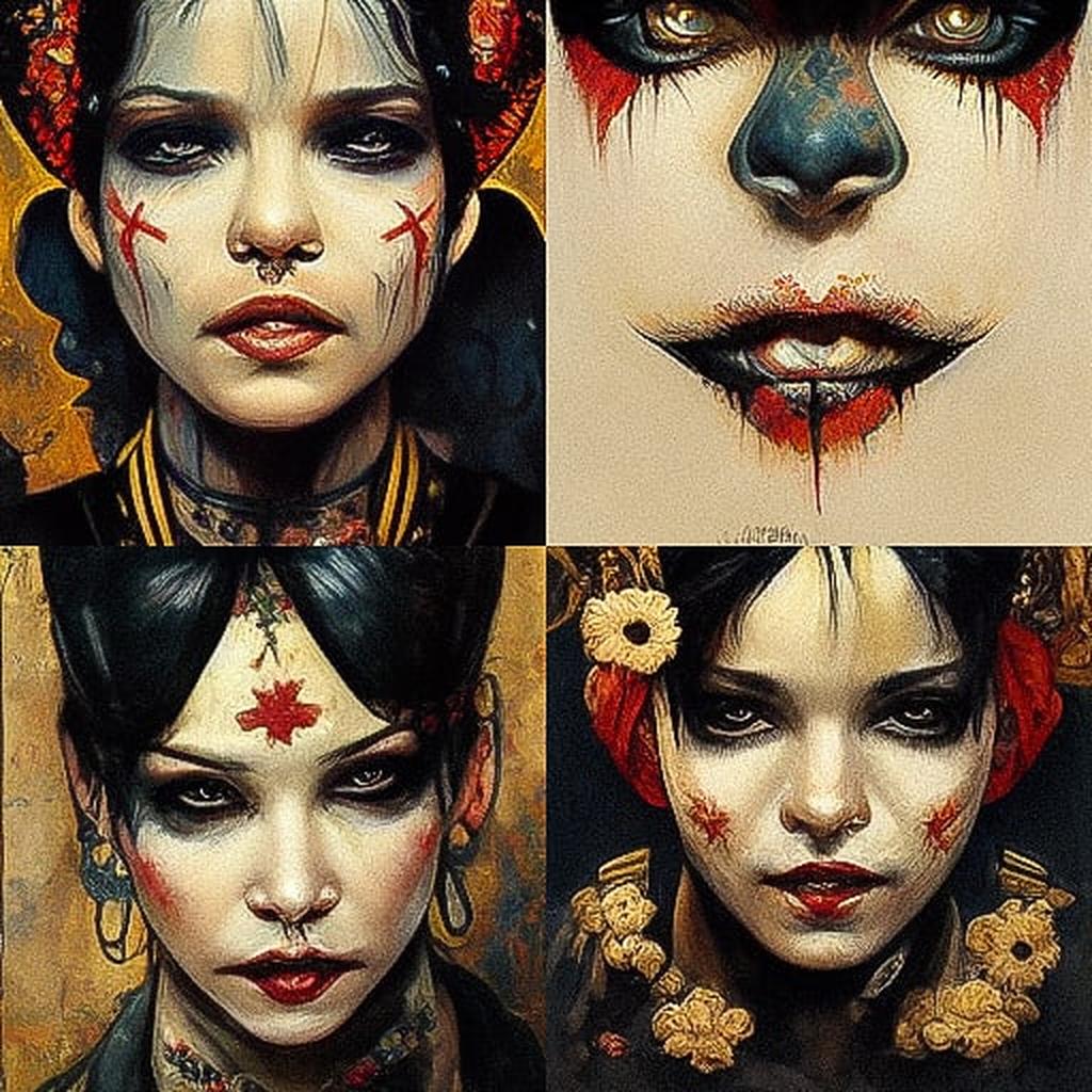 Brian M. Viveros style, Midjourney V3, render 1 of 4