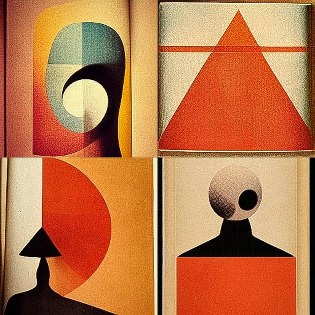 Bruno Munari style, Midjourney V3, render 1 of 4
