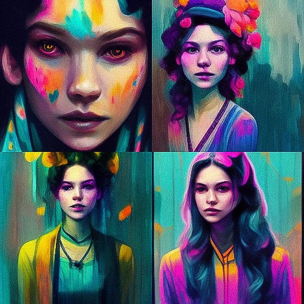Callie Fink style, Midjourney V3, render 1 of 4