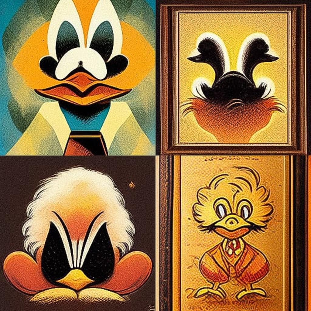 Carl Barks style, Midjourney V3, render 1 of 4