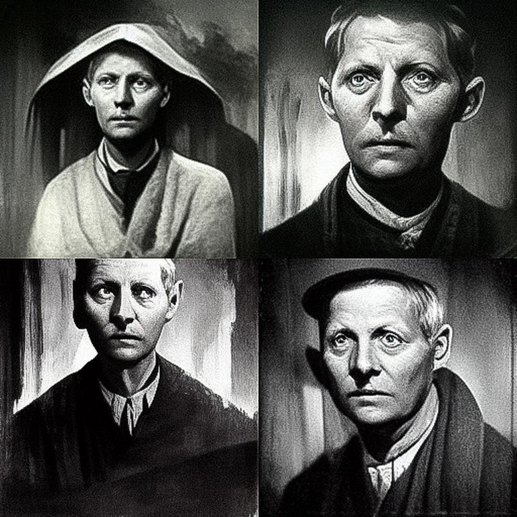 Carl Theodor Dreyer style, Midjourney V3, render 1 of 4