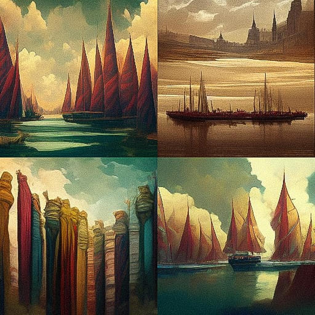 Cartonnage style, Midjourney V3, render 1 of 4