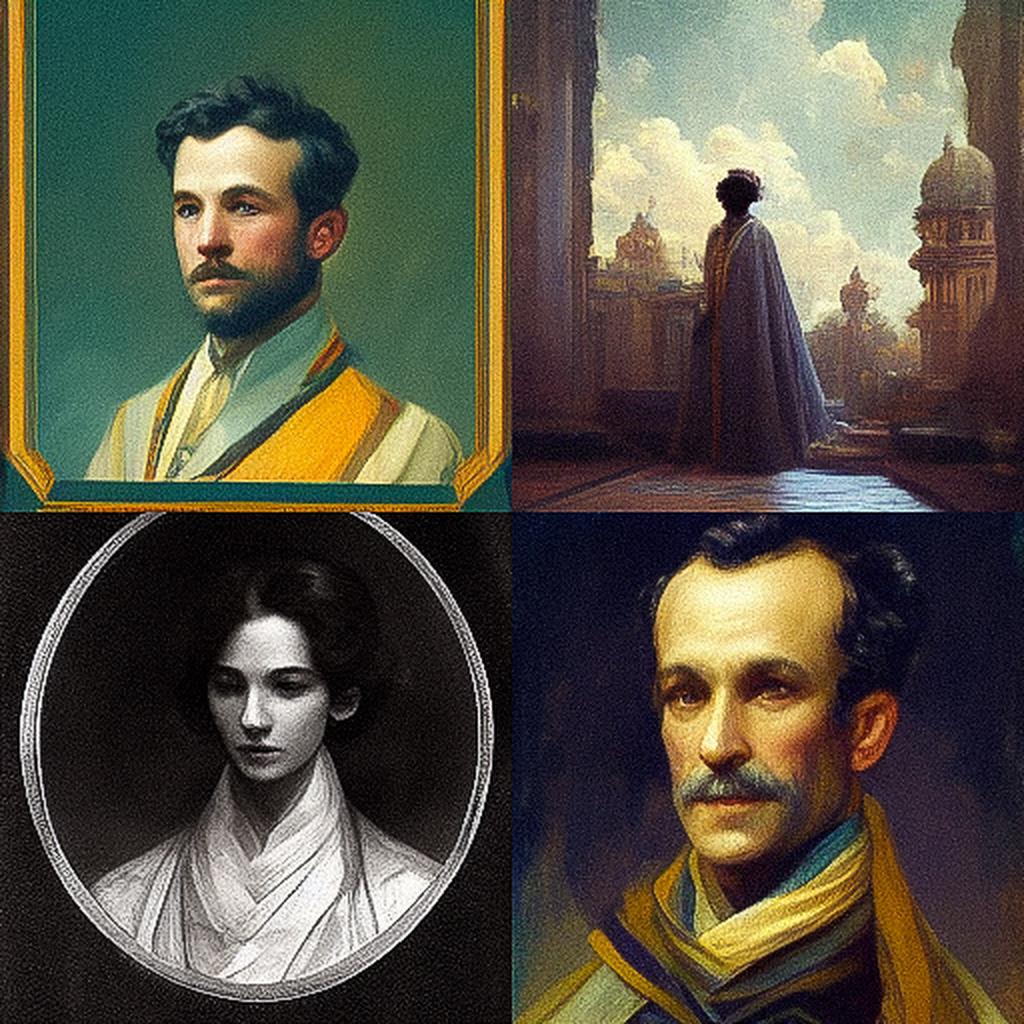 Charles Marion Russell style, Midjourney V3, render 1 of 4