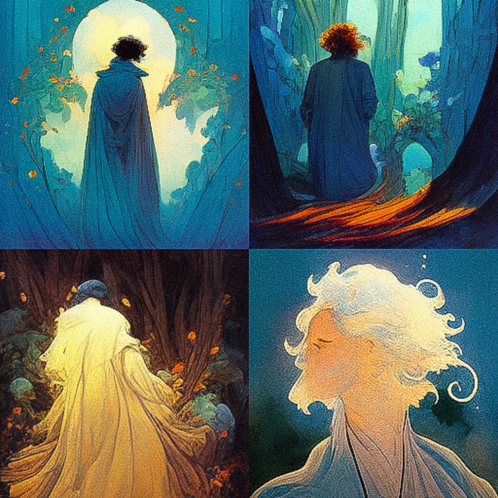 Charles Vess style, Midjourney V3, render 1 of 4