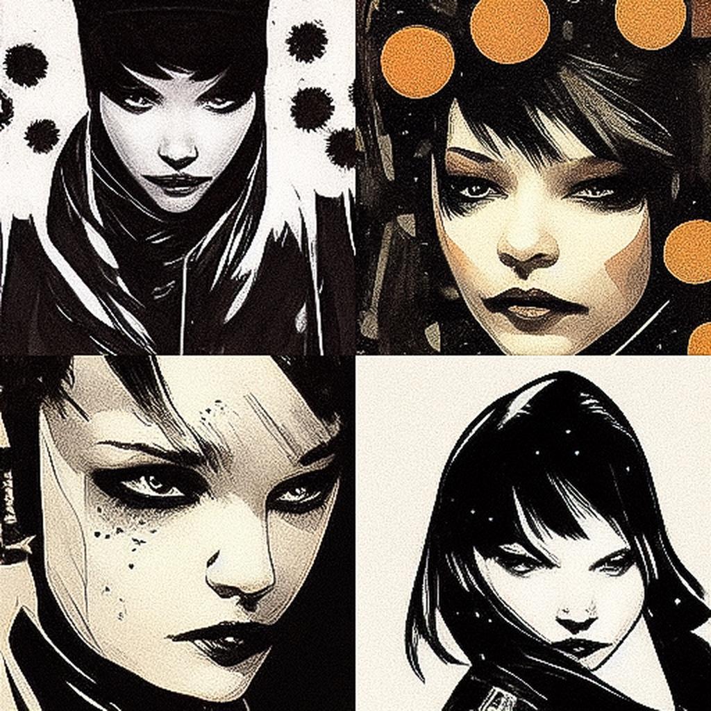 Chris Bachalo style, Midjourney V3, render 1 of 4
