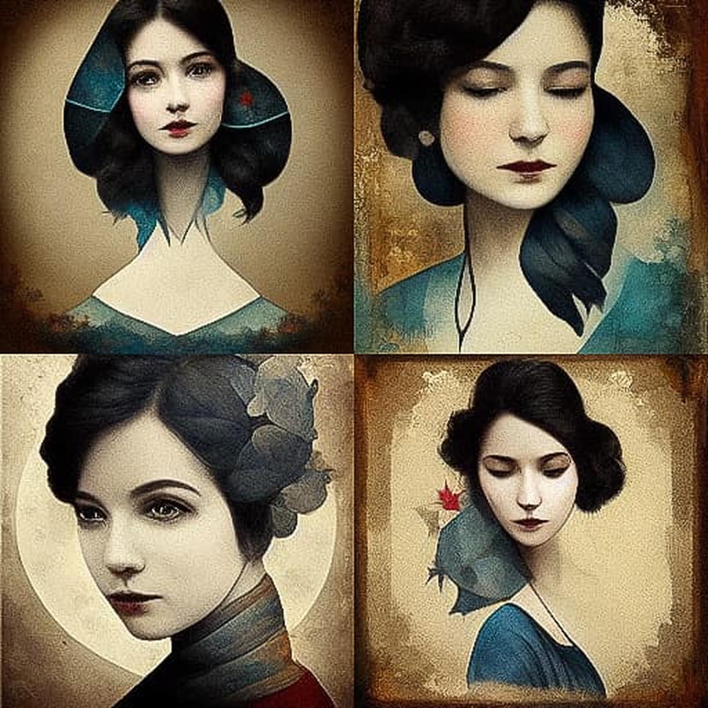 Christian Schloe style, Midjourney V3, render 1 of 4
