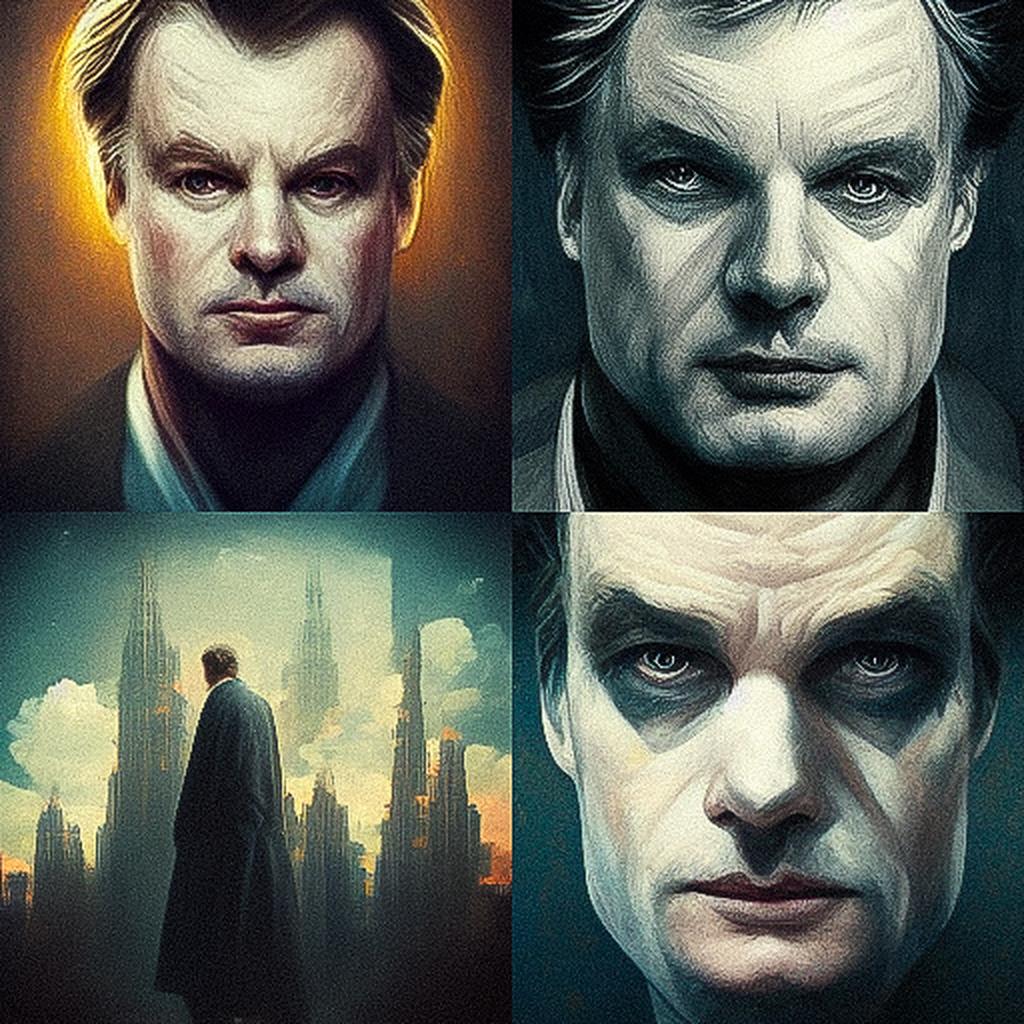 Christopher Nolan style, Midjourney V3, render 1 of 4