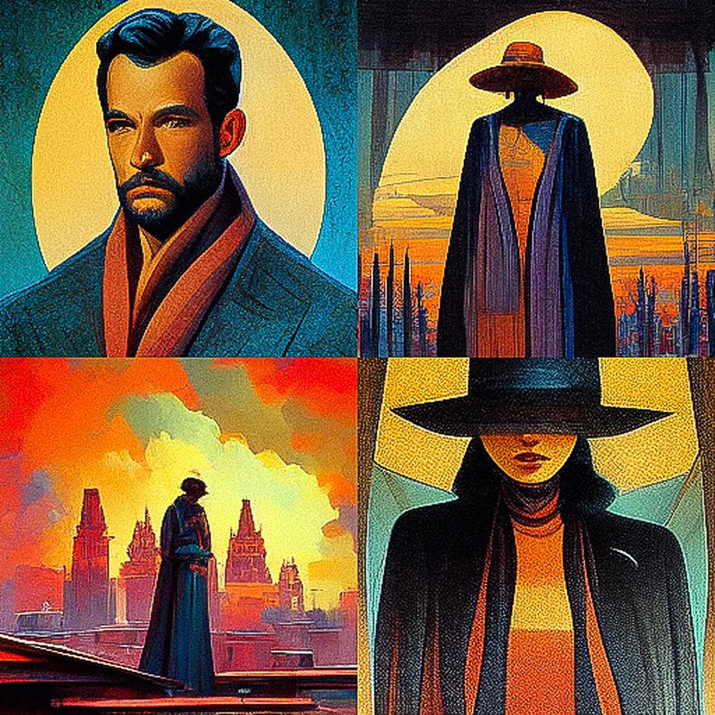 Clyde Caldwell style, Midjourney V3, render 1 of 4