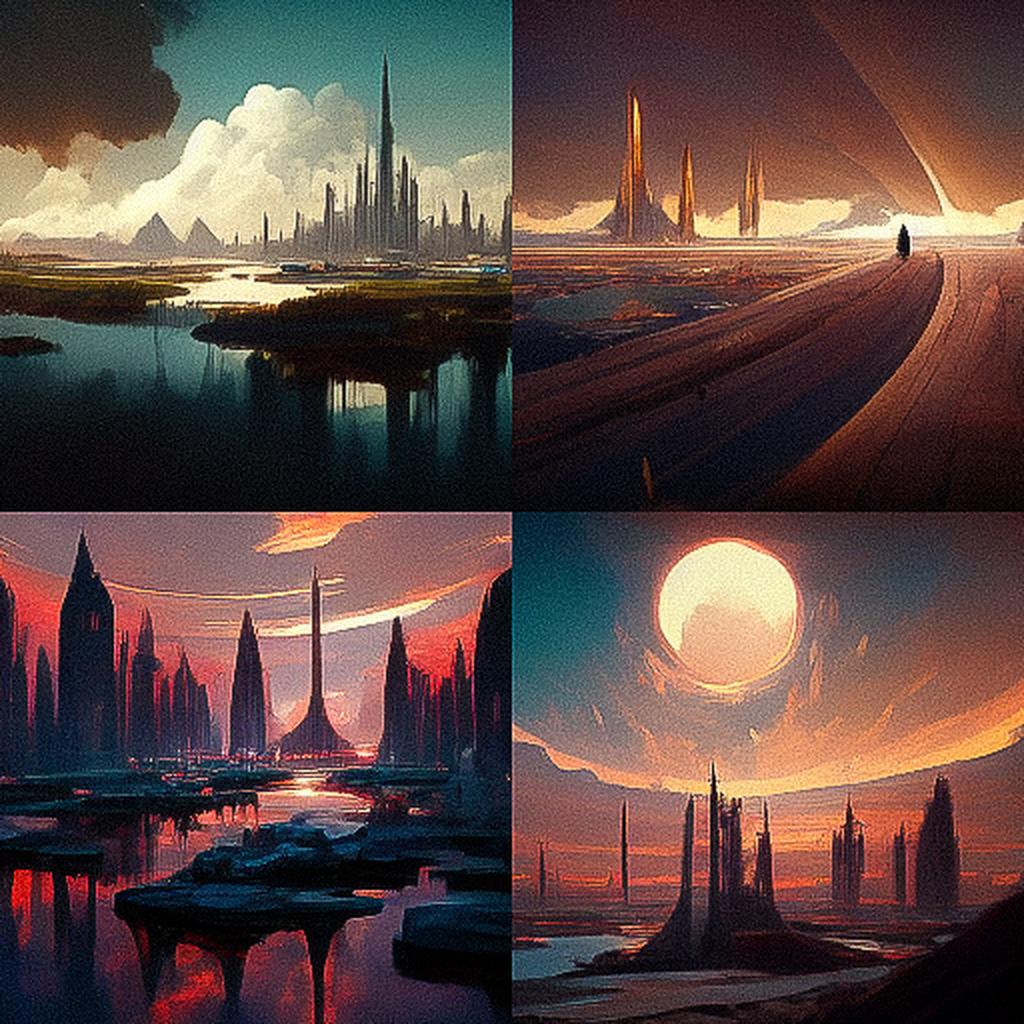 Concept art style, Midjourney V3, render 1 of 4