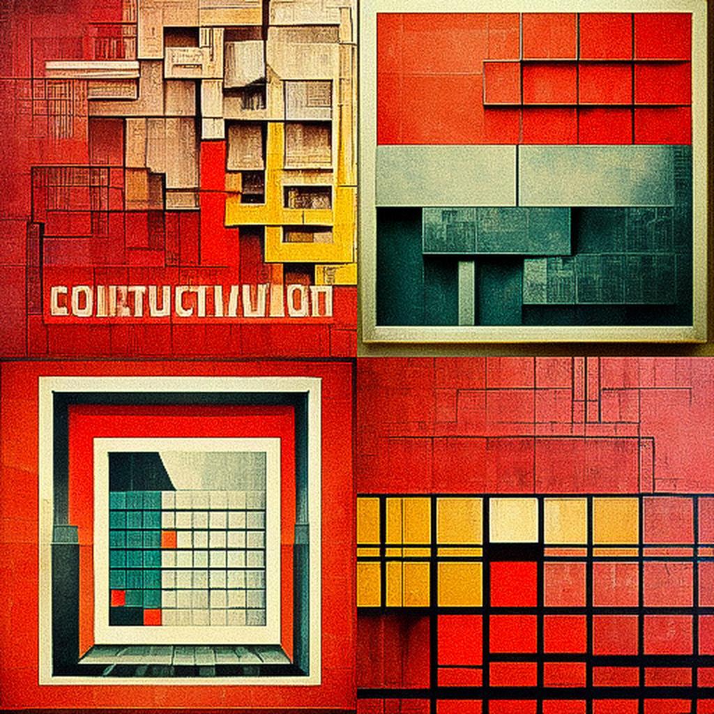 Constructivism style, Midjourney V3, render 1 of 4
