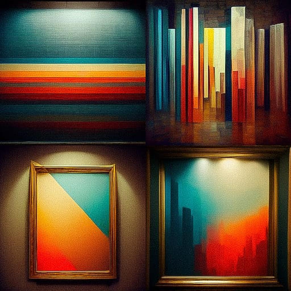 Contemporary art style, Midjourney V3, render 1 of 4
