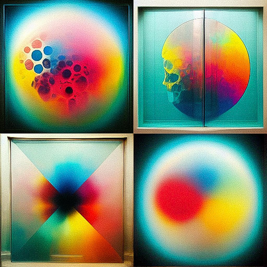 Damien Hirst style, Midjourney V3, render 1 of 4