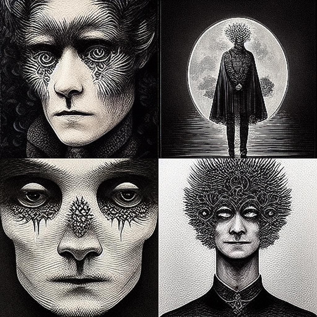 Dan Hillier style, Midjourney V3, render 1 of 4