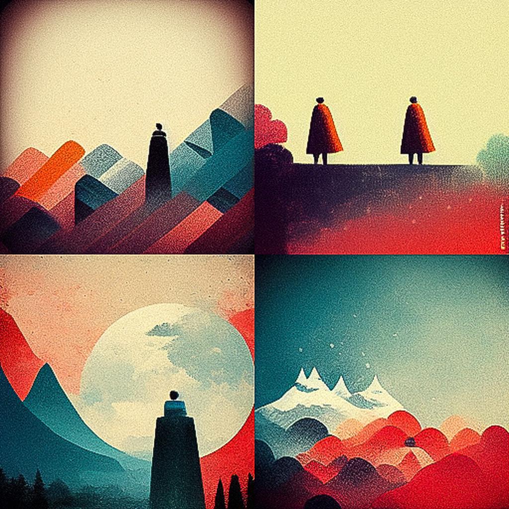 Dan Matutina style, Midjourney V3, render 1 of 4