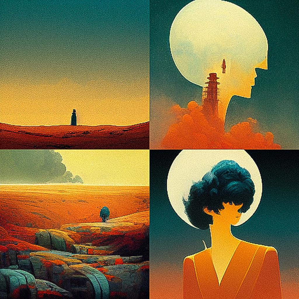 Dan McPharlin style, Midjourney V3, render 1 of 4