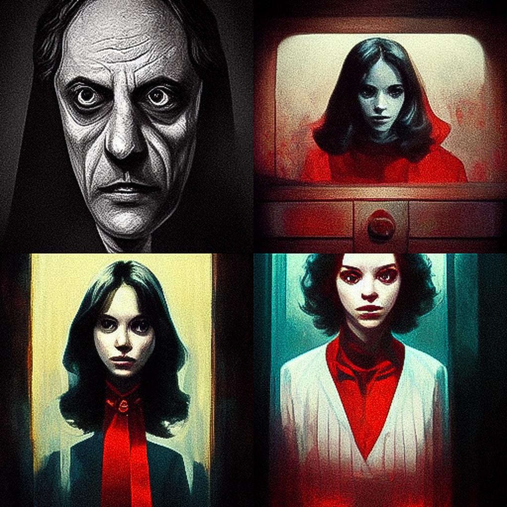 Dario Argento style, Midjourney V3, render 1 of 4